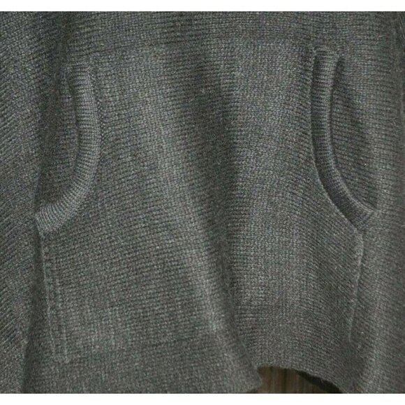 Madden Black Poncho Style Sweater Oversized One Size Lagenlook Grunge Casual - Picture 3 of 10